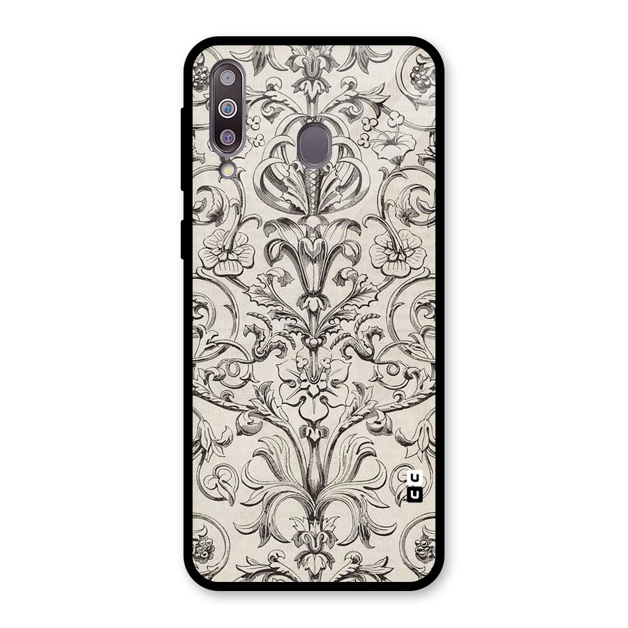 Pleasing Artsy Design Glass Back Case for Galaxy M30
