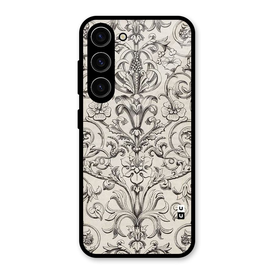 Pleasing Artsy Design Glass Back Case for Galaxy S23