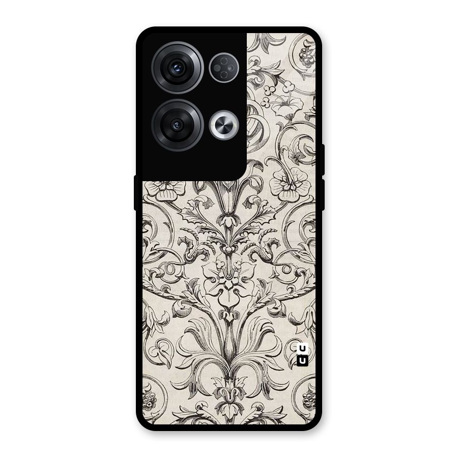 Pleasing Artsy Design Glass Back Case for Oppo Reno8 Pro 5G