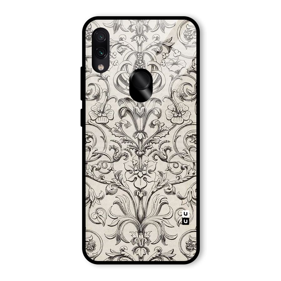 Pleasing Artsy Design Glass Back Case for Redmi Note 7S