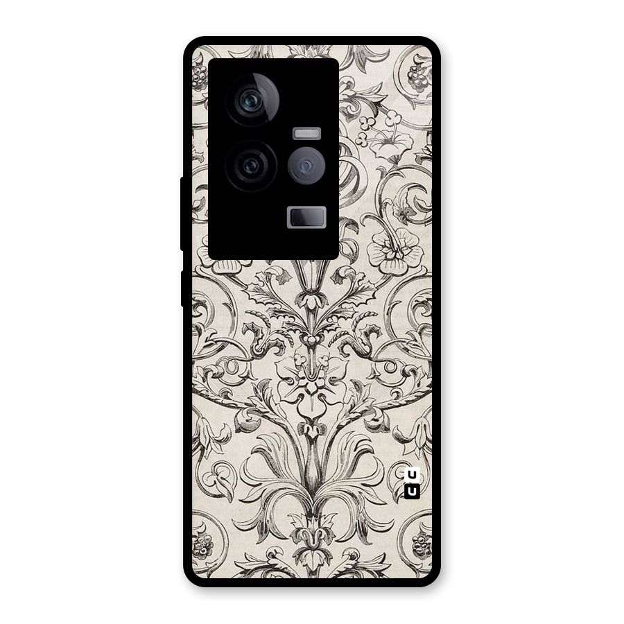 Pleasing Artsy Design Glass Back Case for Vivo iQOO 11 5G