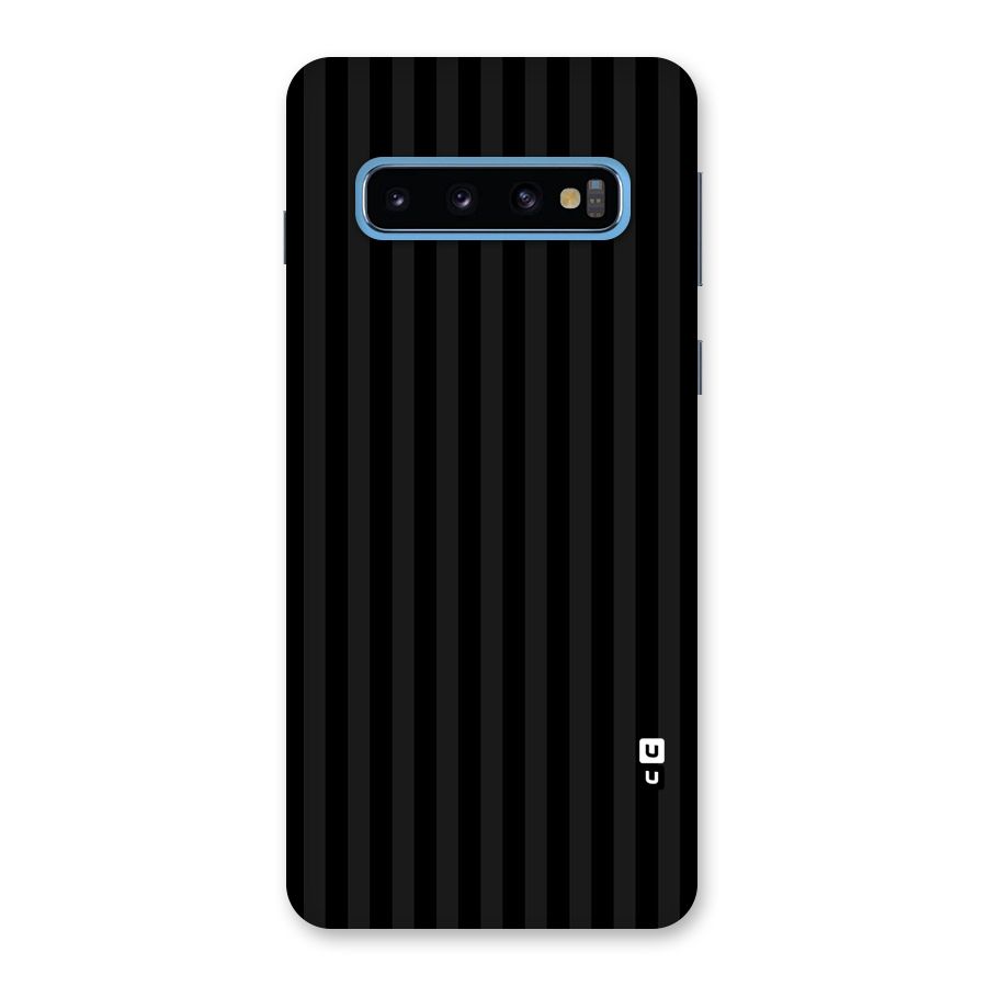 Pleasing Dark Stripes Back Case for Galaxy S10