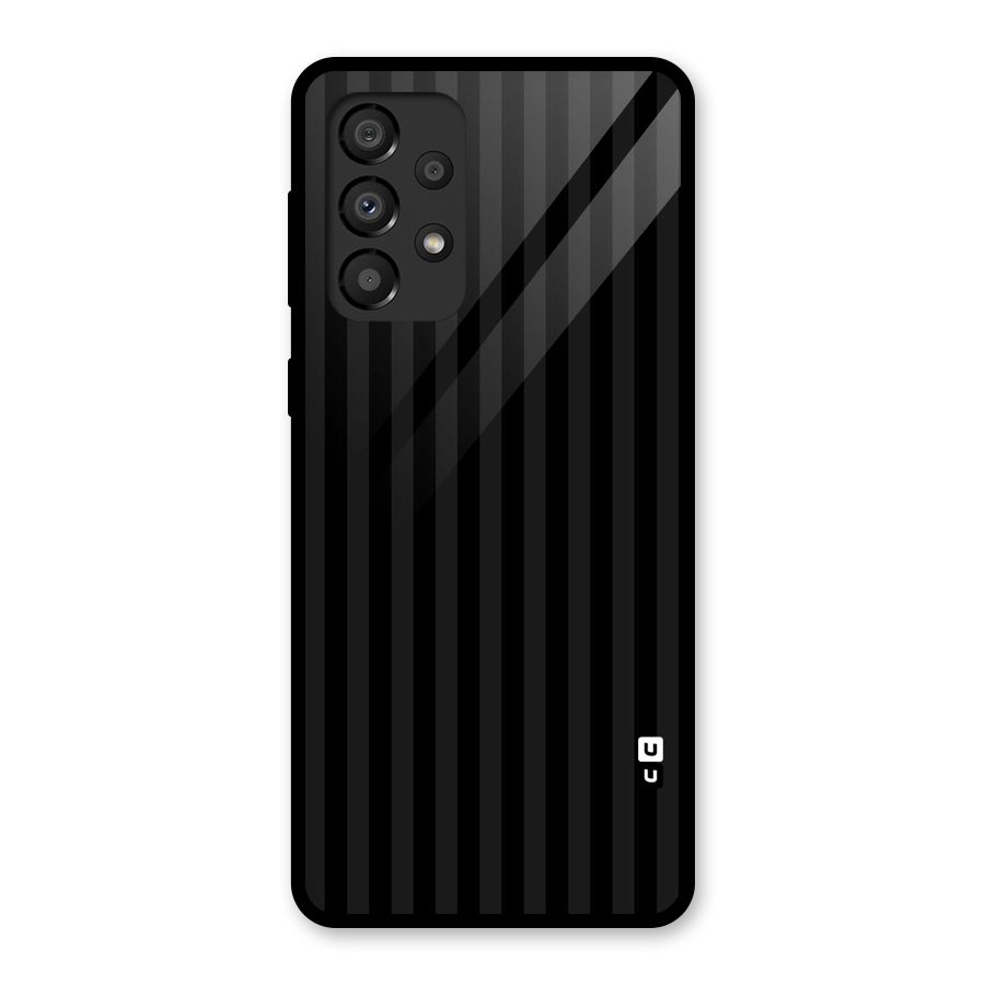 Pleasing Dark Stripes Glass Back Case for Galaxy A33 5G