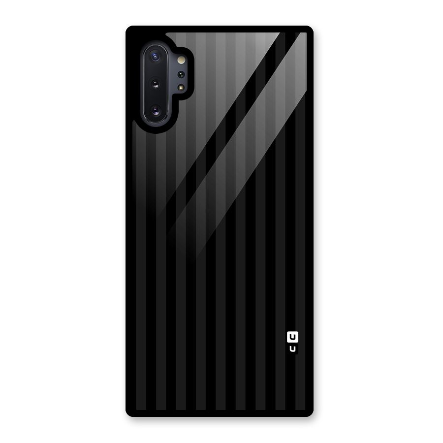 Pleasing Dark Stripes Glass Back Case for Galaxy Note 10 Plus