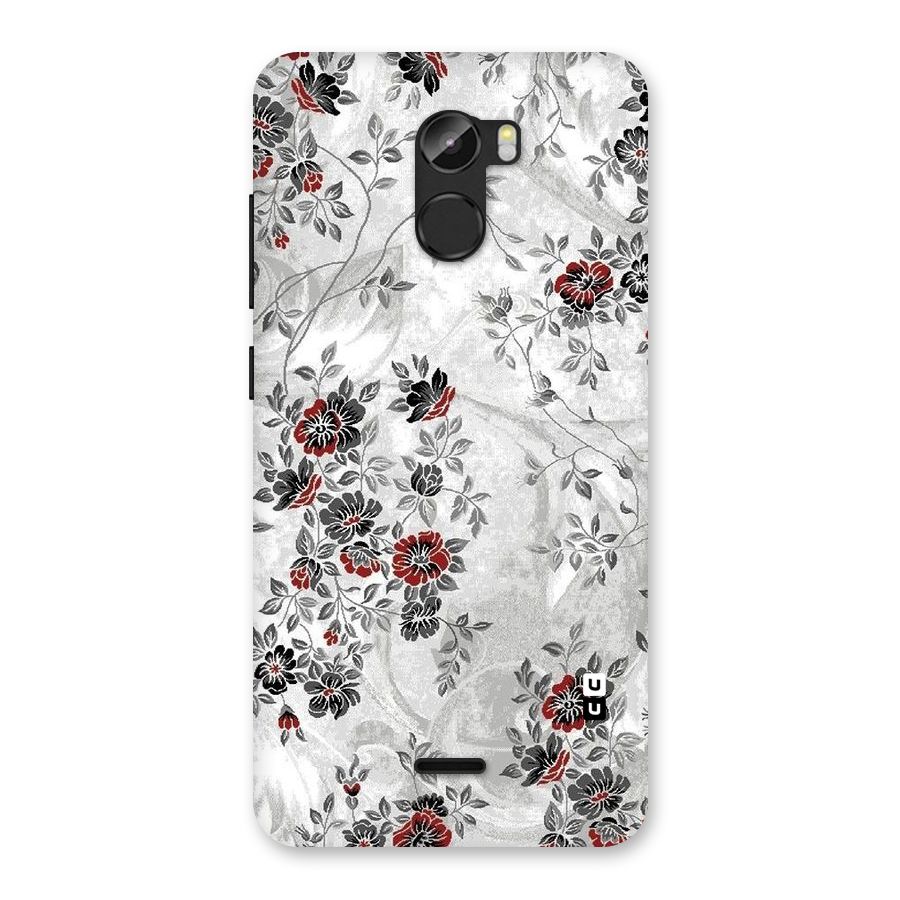 Pleasing Grey Floral Back Case for Gionee X1