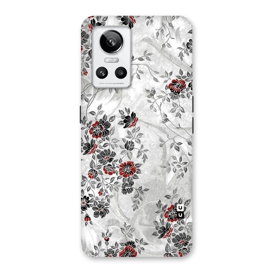 Pleasing Grey Floral Back Case for Realme GT Neo 3