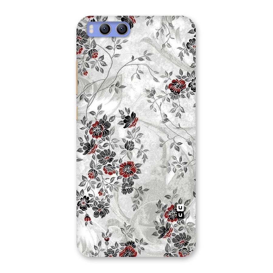 Pleasing Grey Floral Back Case for Xiaomi Mi 6