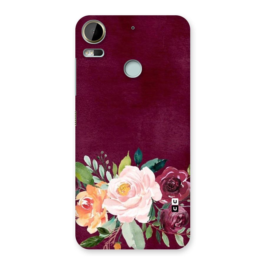 Plum Floral Design Back Case for Desire 10 Pro