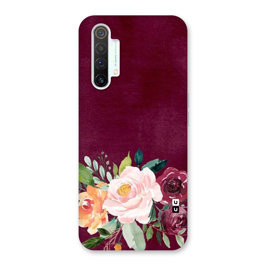 Plum Floral Design Back Case for Realme X3 SuperZoom
