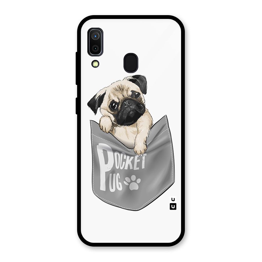 Pocket Pug Glass Back Case for Galaxy A30