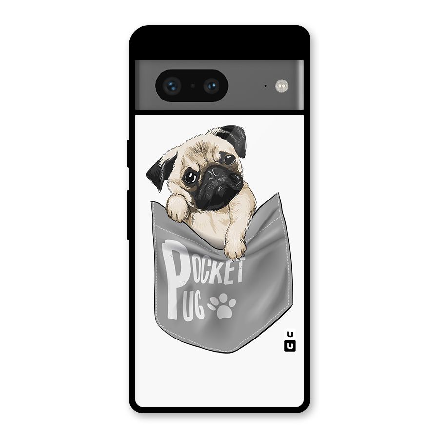 Pocket Pug Glass Back Case for Google Pixel 7