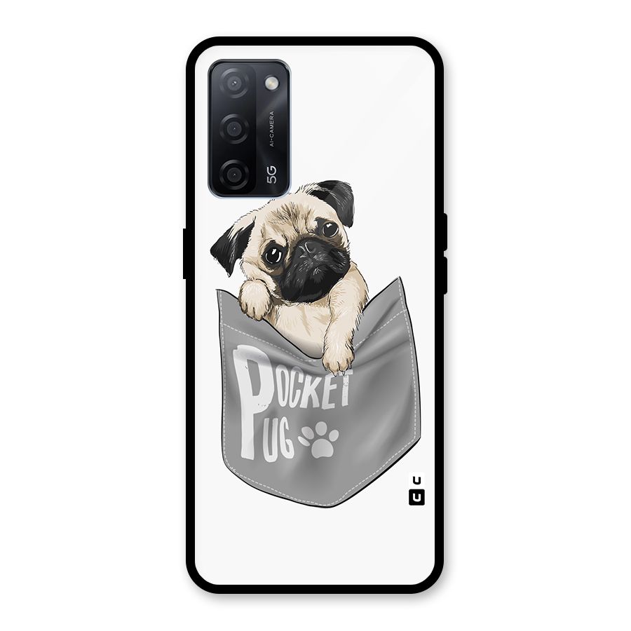 Pocket Pug Glass Back Case for Oppo A53s 5G