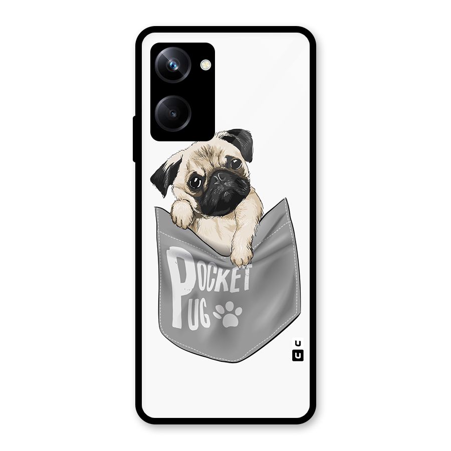Pocket Pug Glass Back Case for Realme 10 Pro