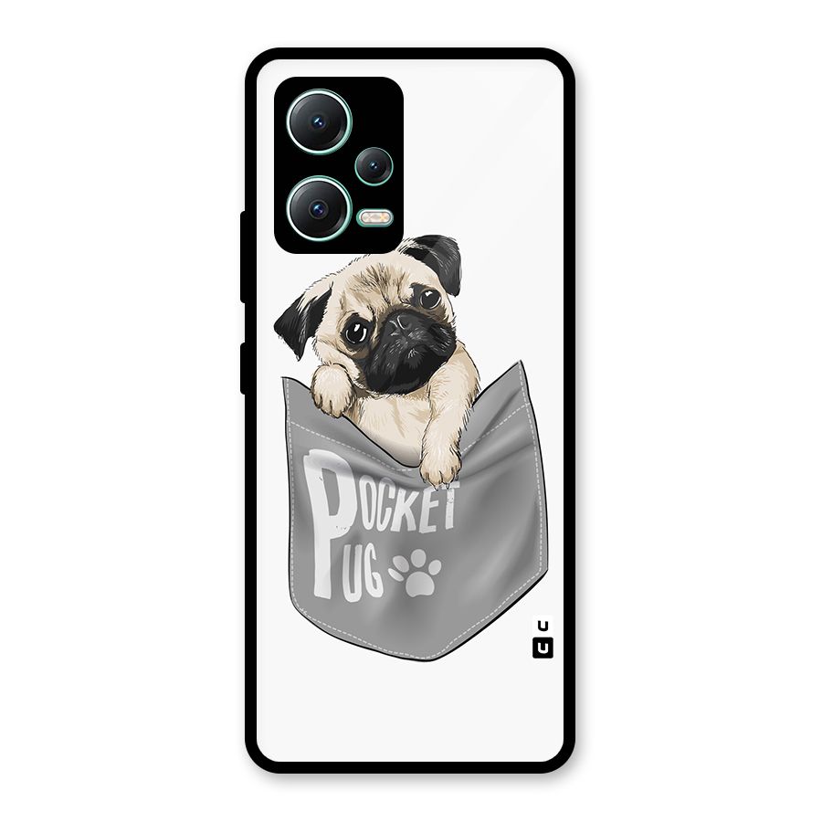 Pocket Pug Glass Back Case for Redmi Note 12 5G