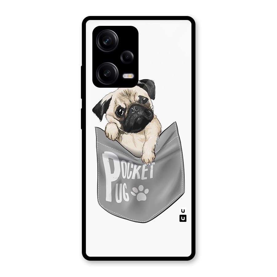 Pocket Pug Glass Back Case for Redmi Note 12 Pro