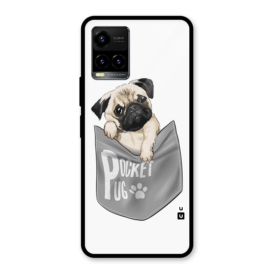 Pocket Pug Glass Back Case for Vivo Y21T