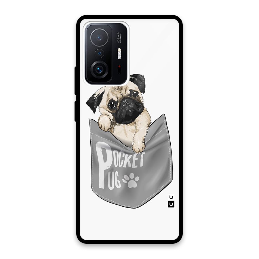 Pocket Pug Glass Back Case for Xiaomi 11T Pro