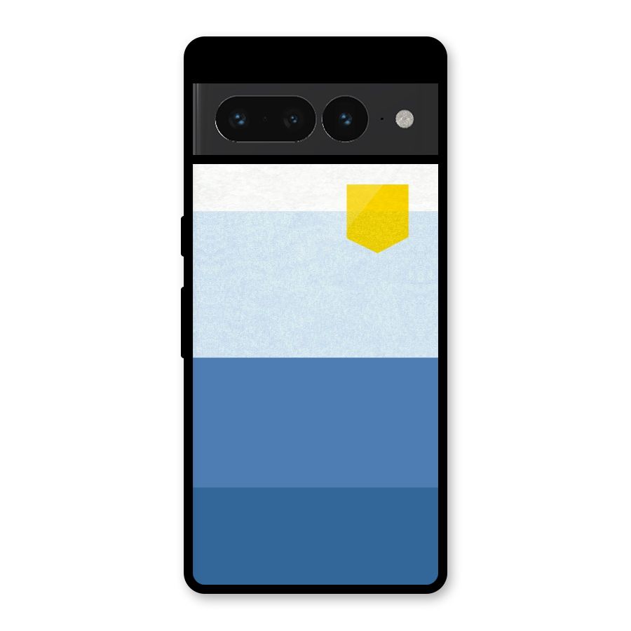 Pocket Stripes. Glass Back Case for Google Pixel 7 Pro