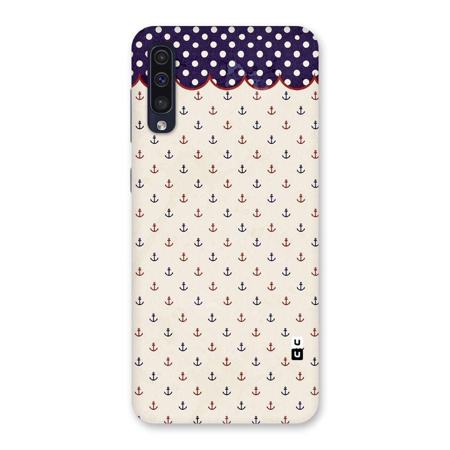 Polka Anchor Back Case for Galaxy A50s
