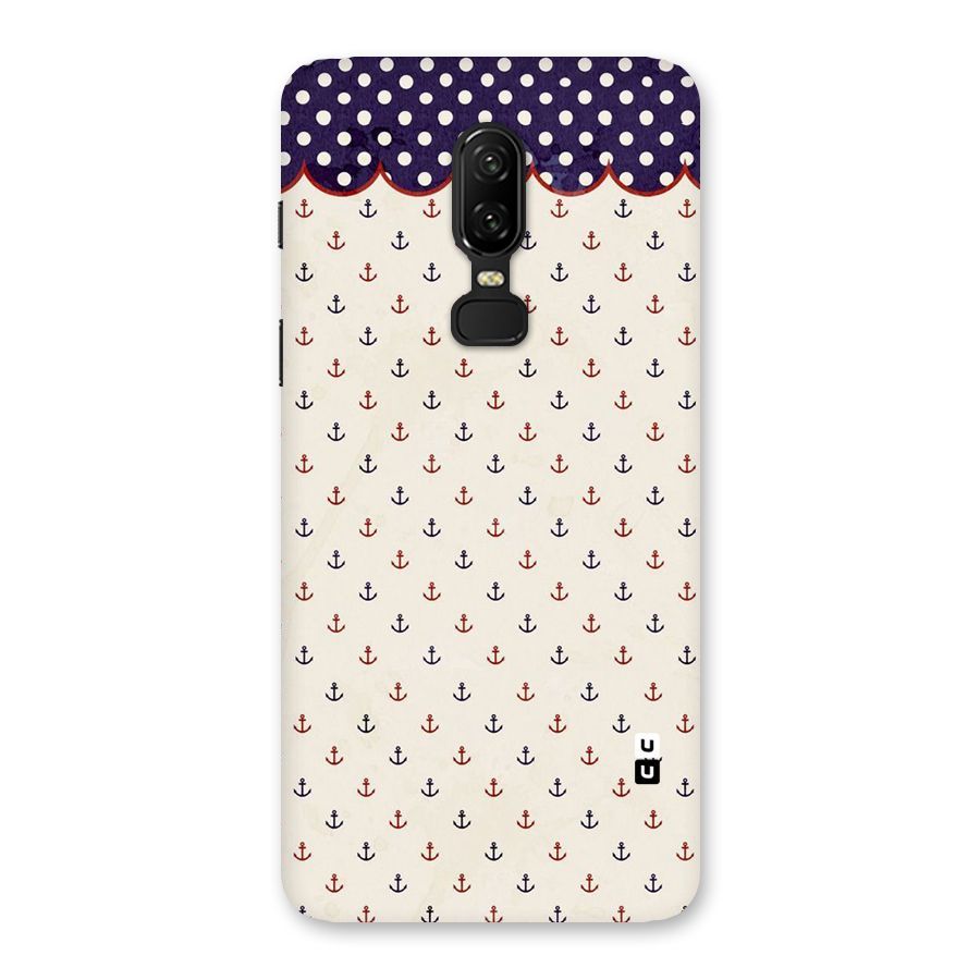 Polka Anchor Back Case for OnePlus 6