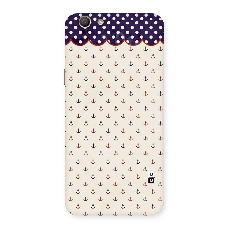 Polka Anchor Back Case for Oppo F1s