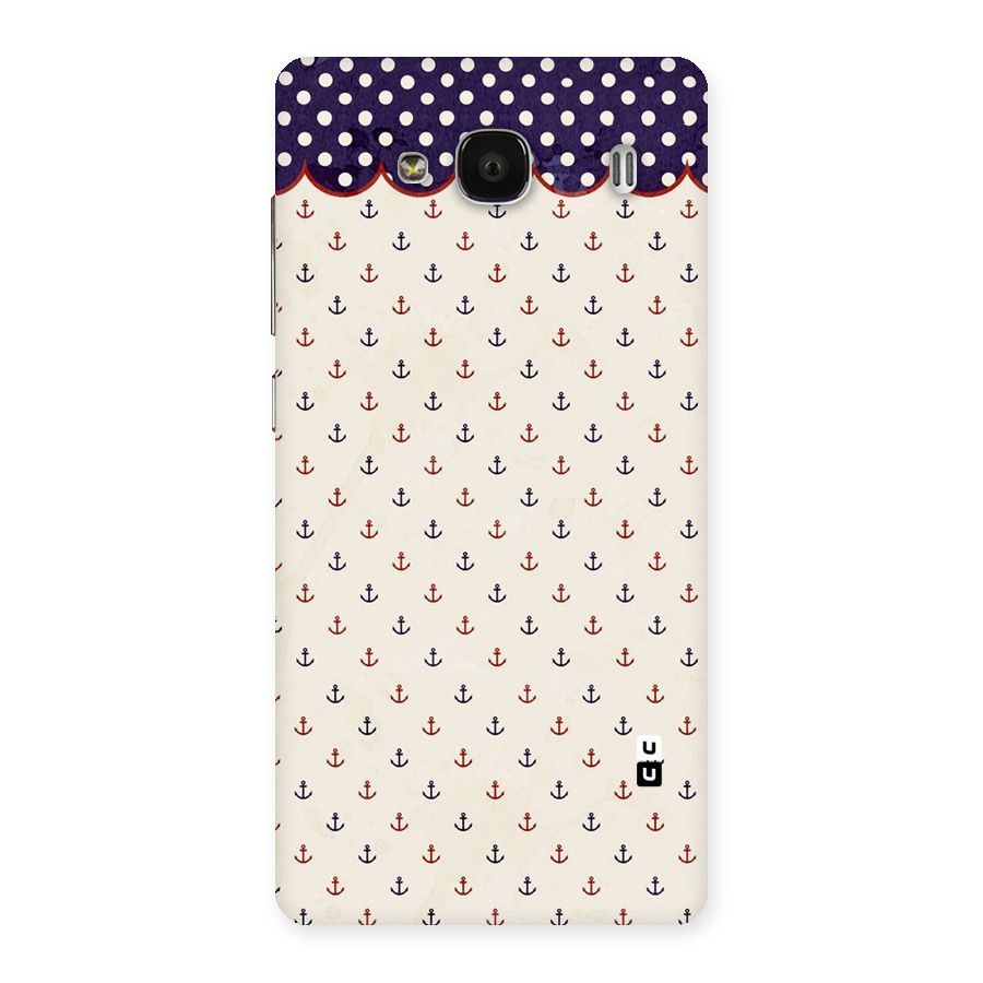 Polka Anchor Back Case for Redmi 2 Prime
