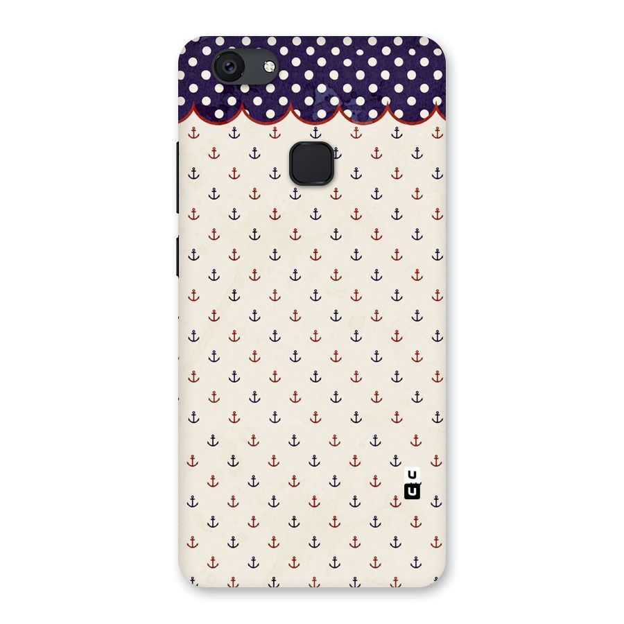Polka Anchor Back Case for Vivo V7 Plus