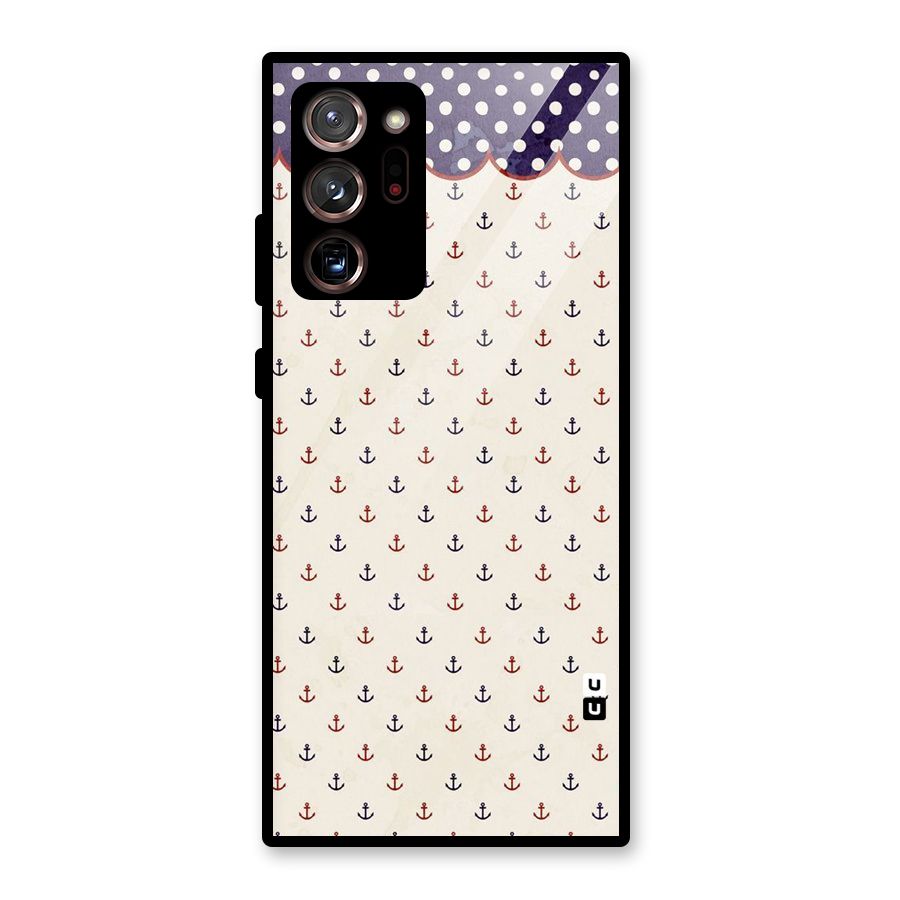 Polka Anchor Glass Back Case for Galaxy Note 20 Ultra 5G