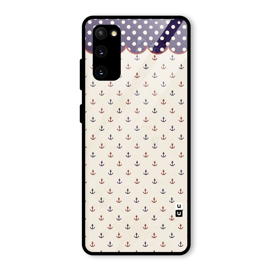 Polka Anchor Glass Back Case for Galaxy S20 FE 5G