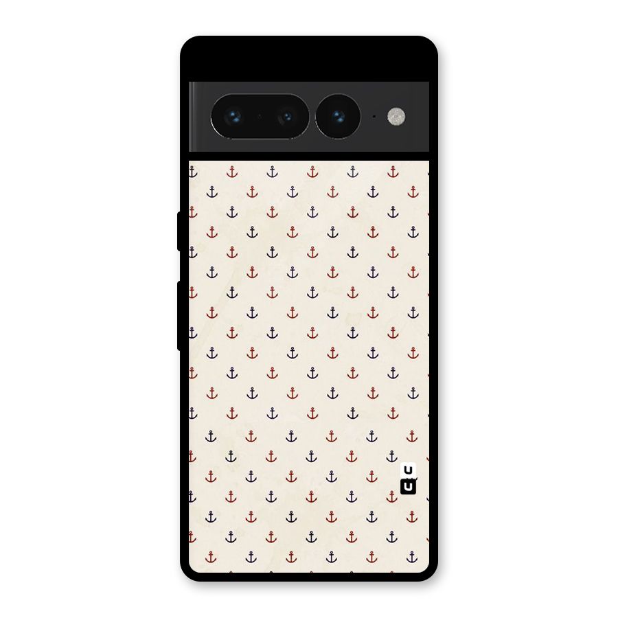 Polka Anchor Glass Back Case for Google Pixel 7 Pro