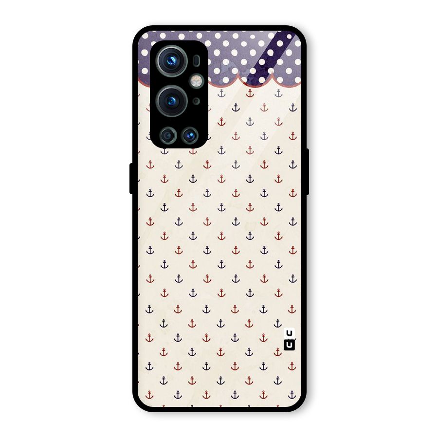 Polka Anchor Glass Back Case for OnePlus 9 Pro