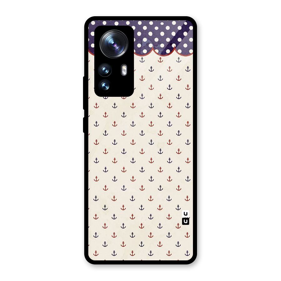 Polka Anchor Glass Back Case for Xiaomi 12 Pro