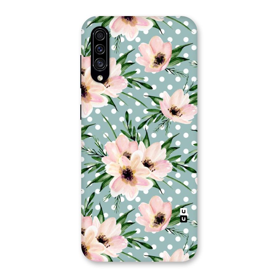 Polka Art Floral Back Case for Galaxy A30s