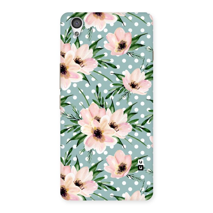 Polka Art Floral Back Case for OnePlus X