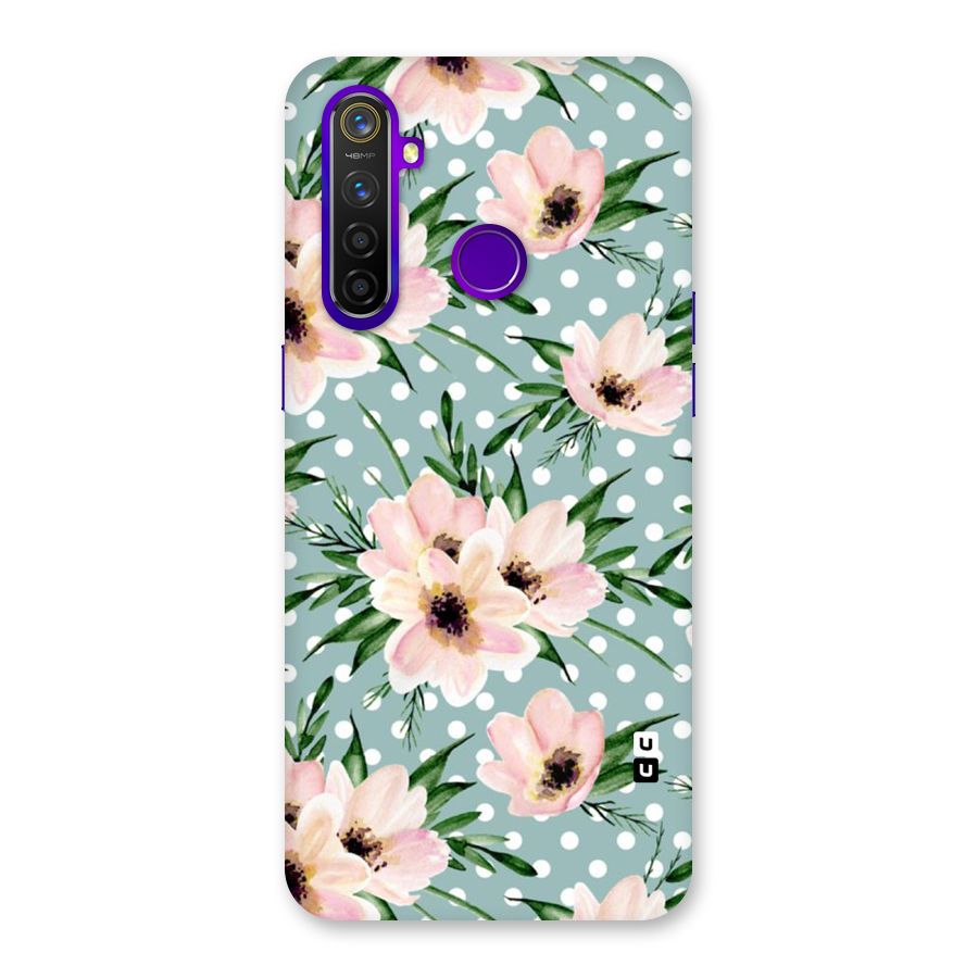Polka Art Floral Back Case for Realme 5 Pro