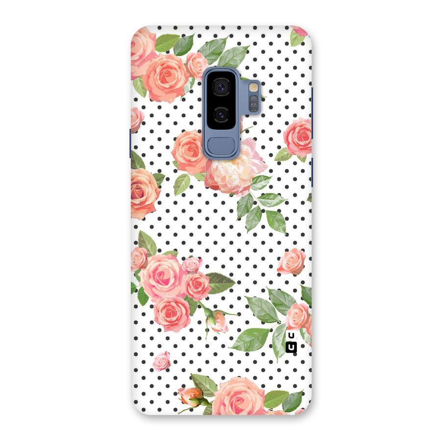 Polka Bloom White Back Case for Galaxy S9 Plus