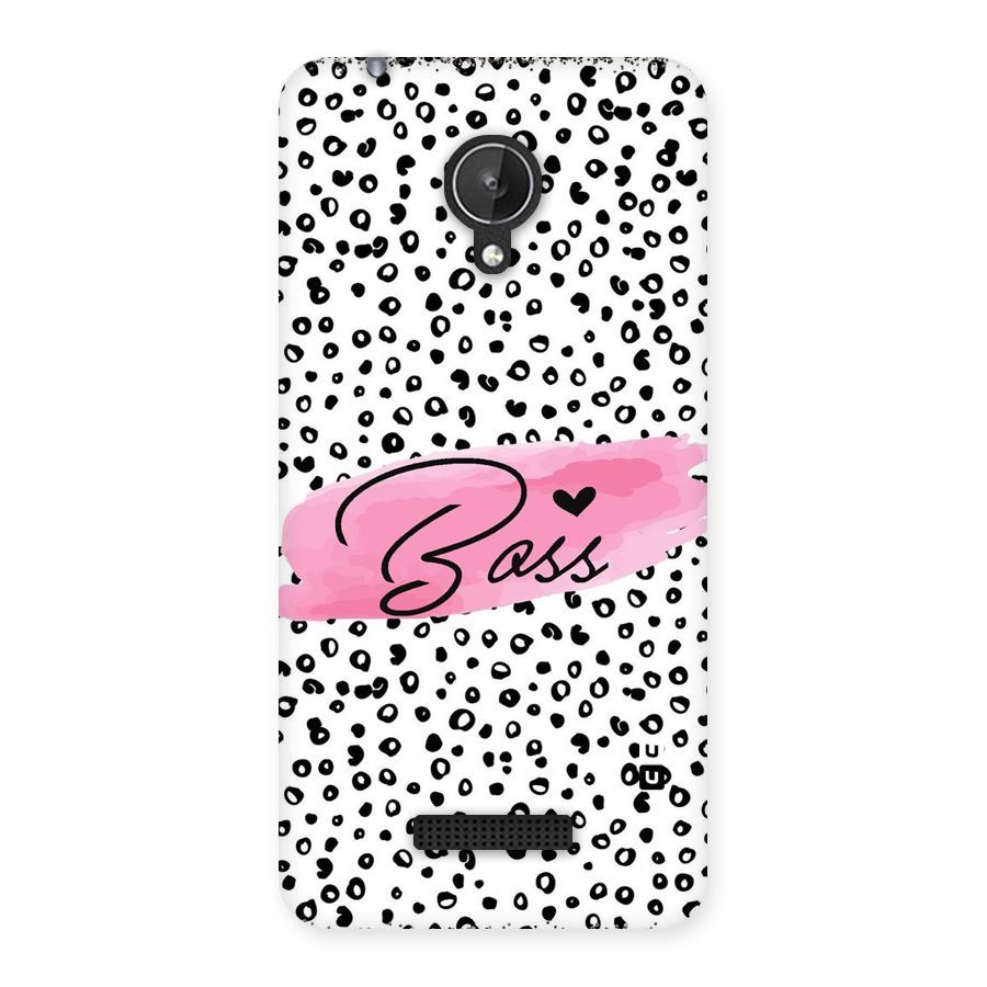 Polka Boss Back Case for Micromax Canvas Spark Q380
