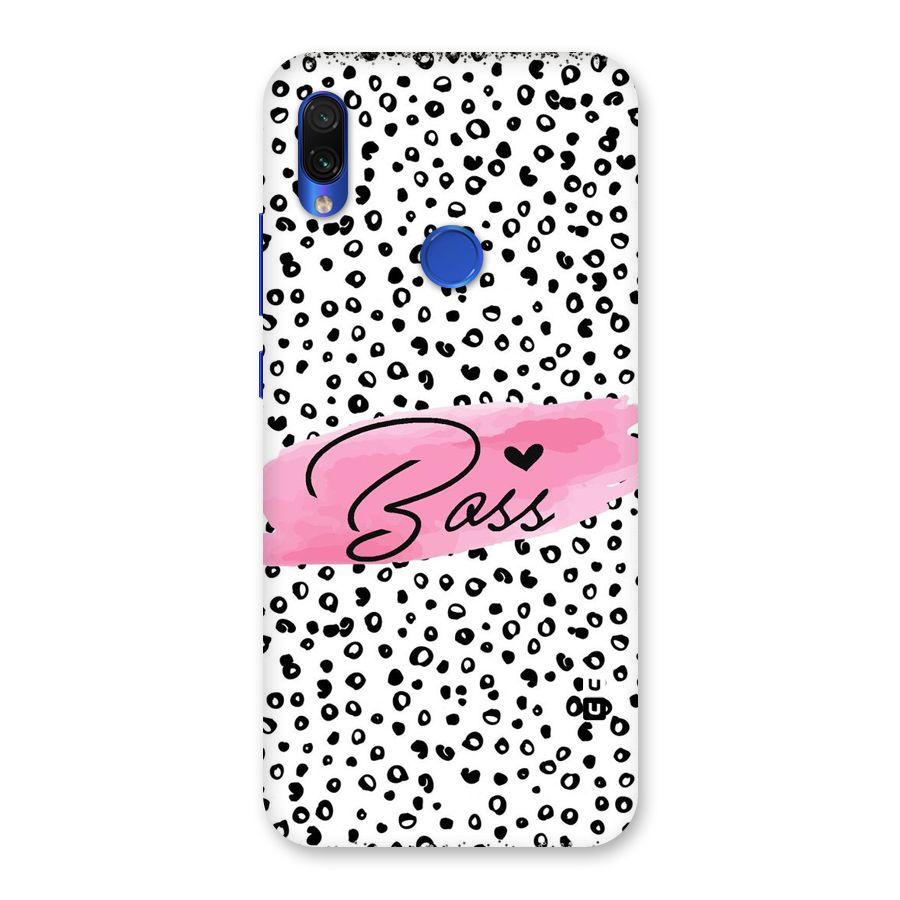 Polka Boss Back Case for Redmi Note 7S
