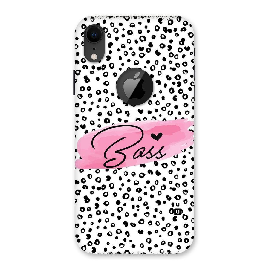 Polka Boss Back Case for iPhone XR Logo Cut