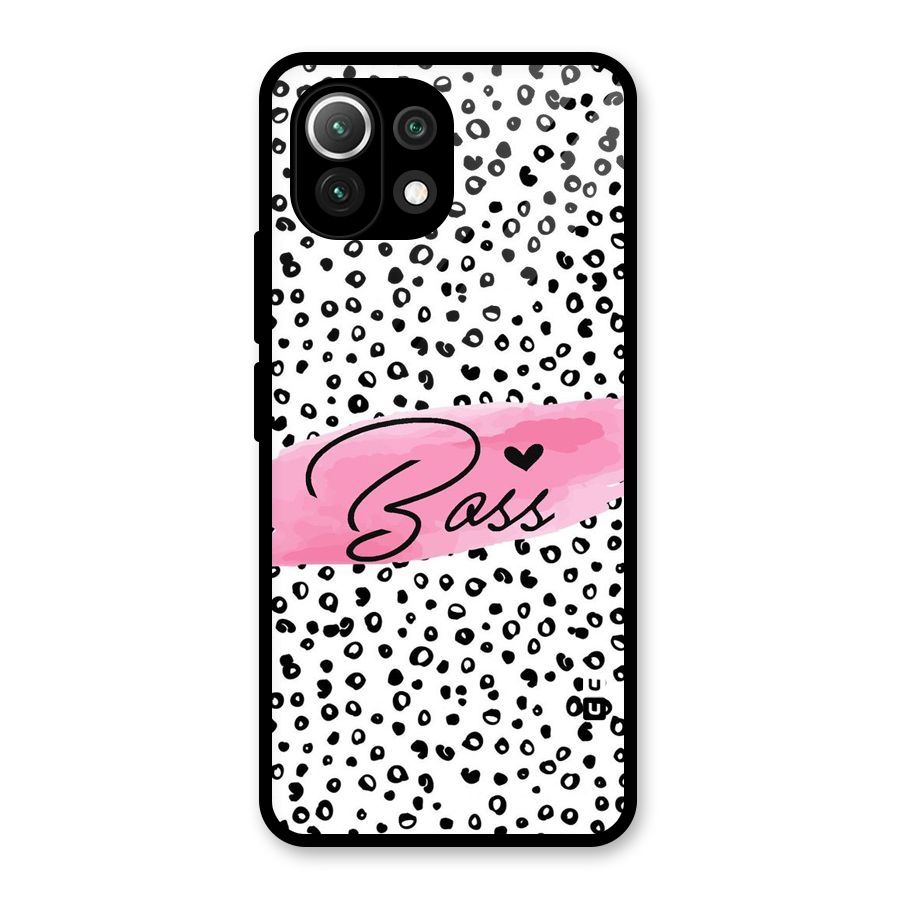 Polka Boss Glass Back Case for Mi 11 Lite