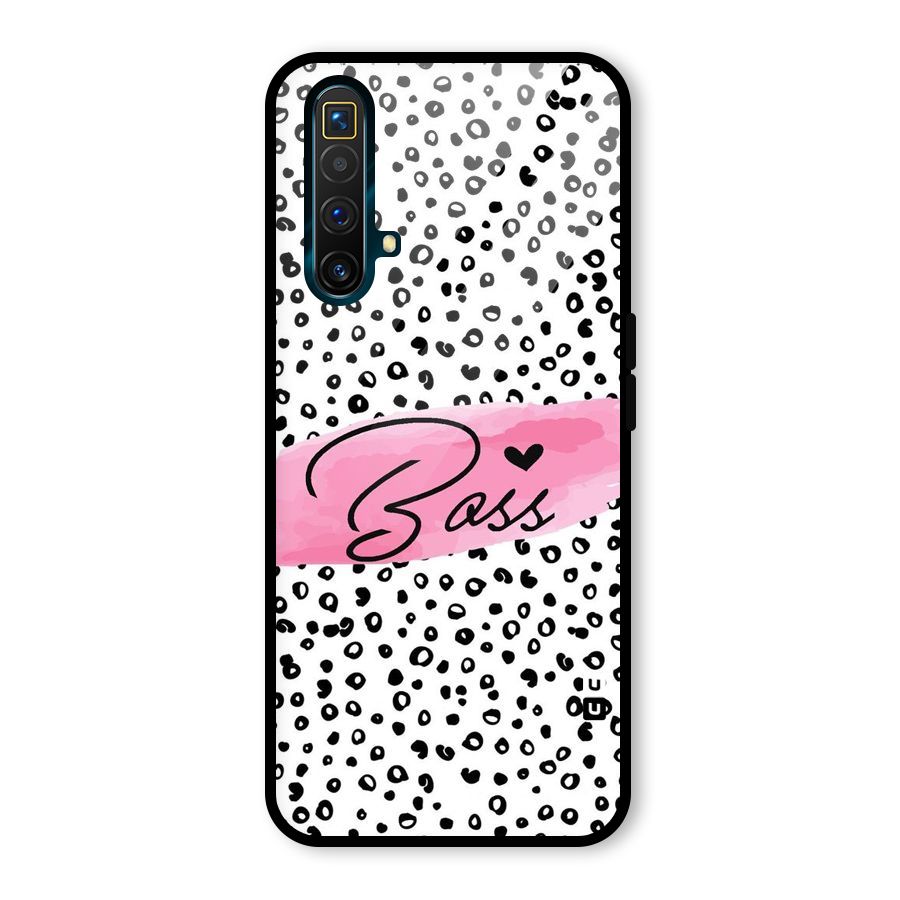 Polka Boss Glass Back Case for Realme X3