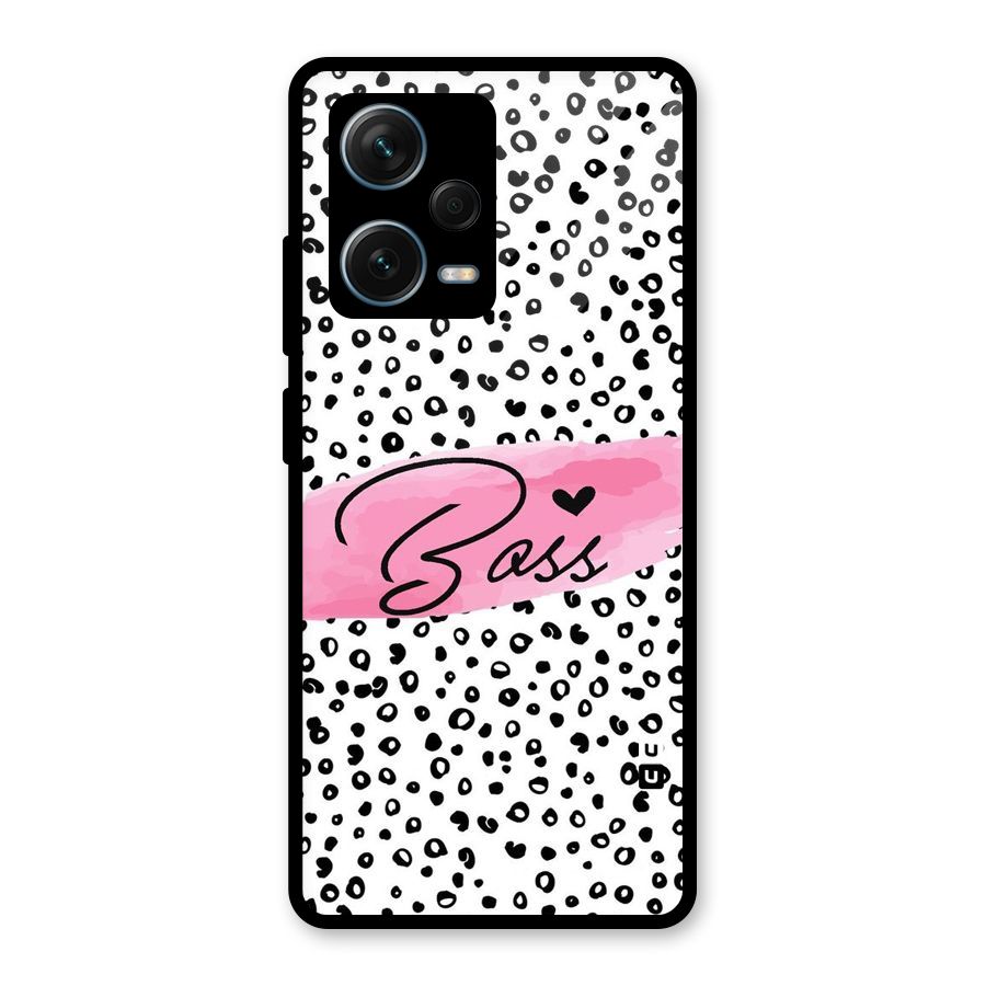 Polka Boss Glass Back Case for Redmi Note 12 Pro Plus 5G
