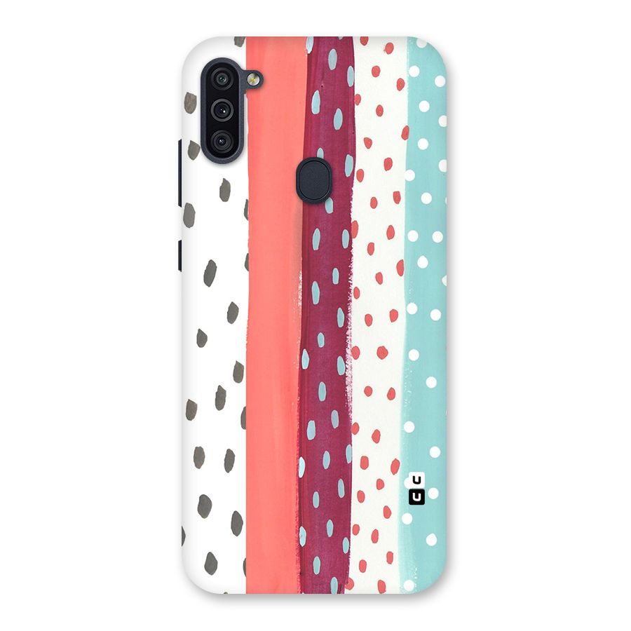 Polka Brush Art Back Case for Galaxy M11