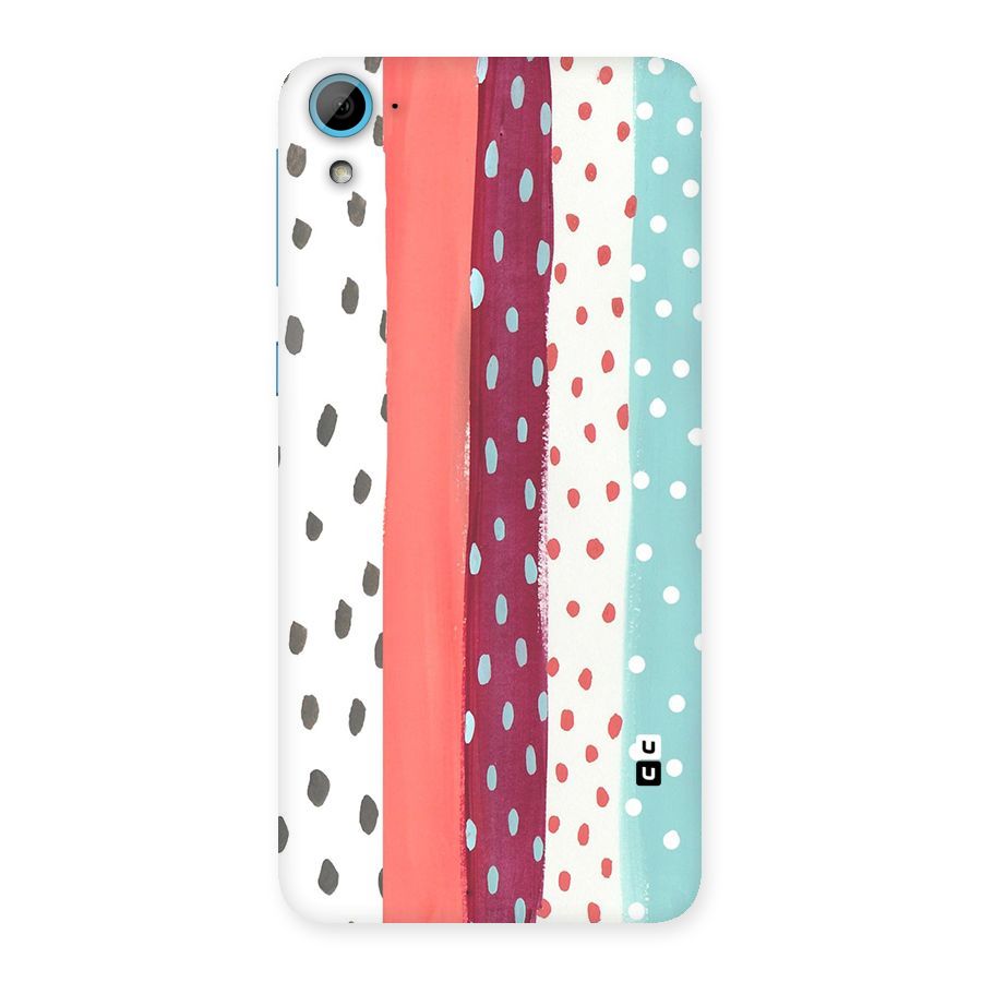 Polka Brush Art Back Case for HTC Desire 826