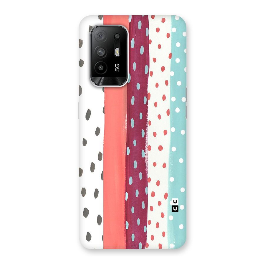 Polka Brush Art Back Case for Oppo F19 Pro Plus 5G