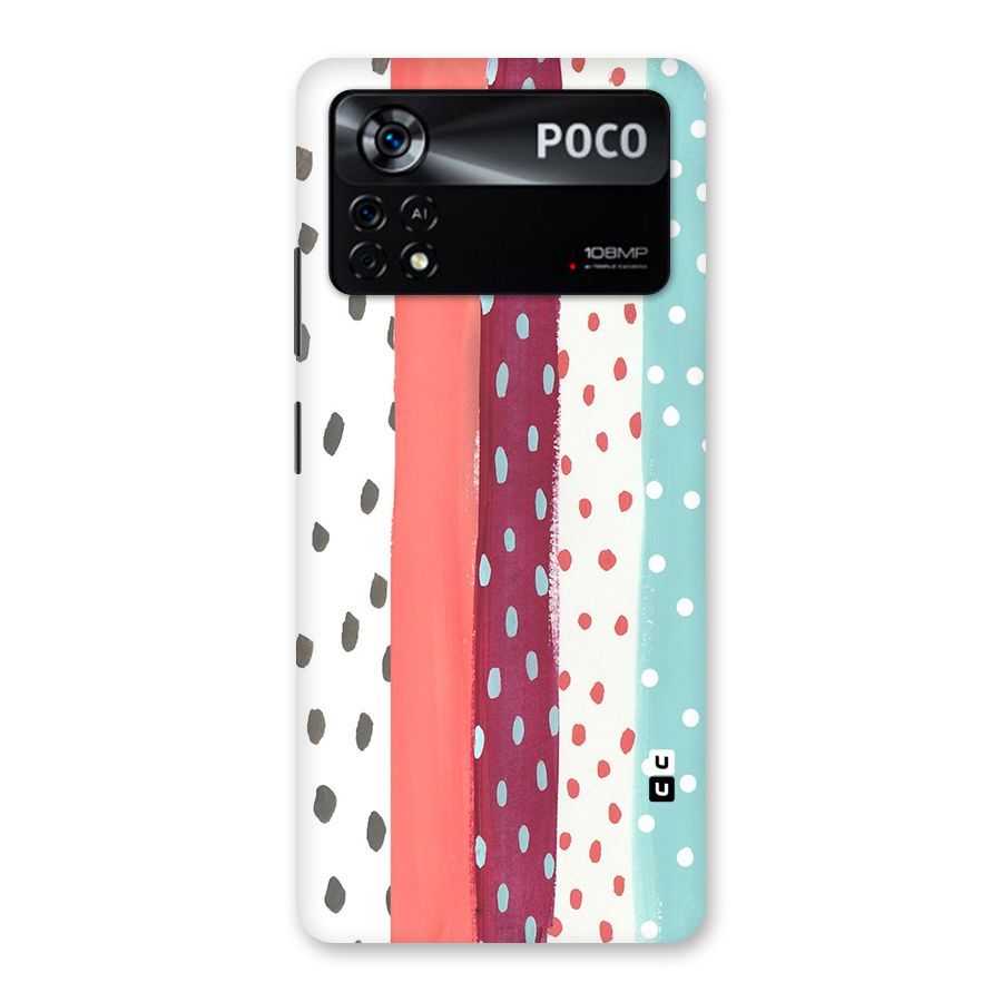Polka Brush Art Back Case for Poco X4 Pro 5G