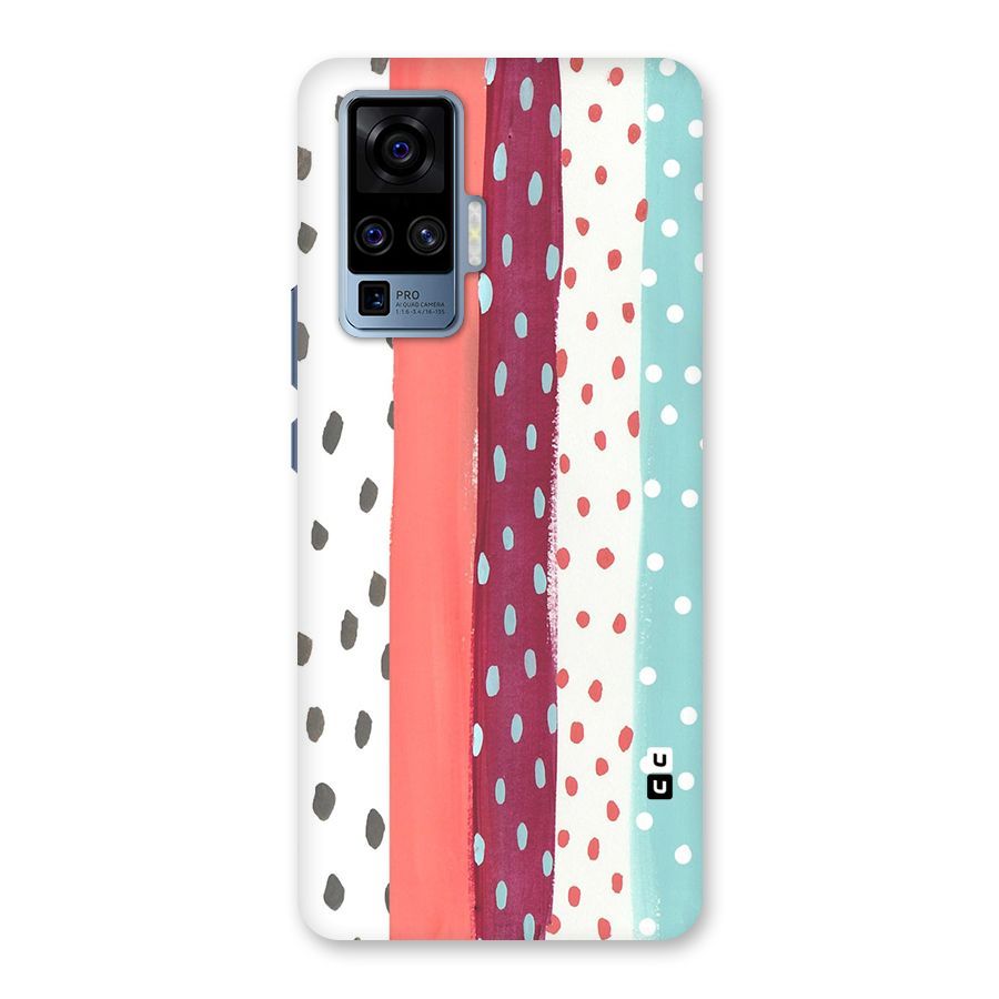 Polka Brush Art Back Case for Vivo X50 Pro