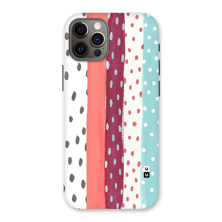 Polka Brush Art Back Case for iPhone 12 Pro