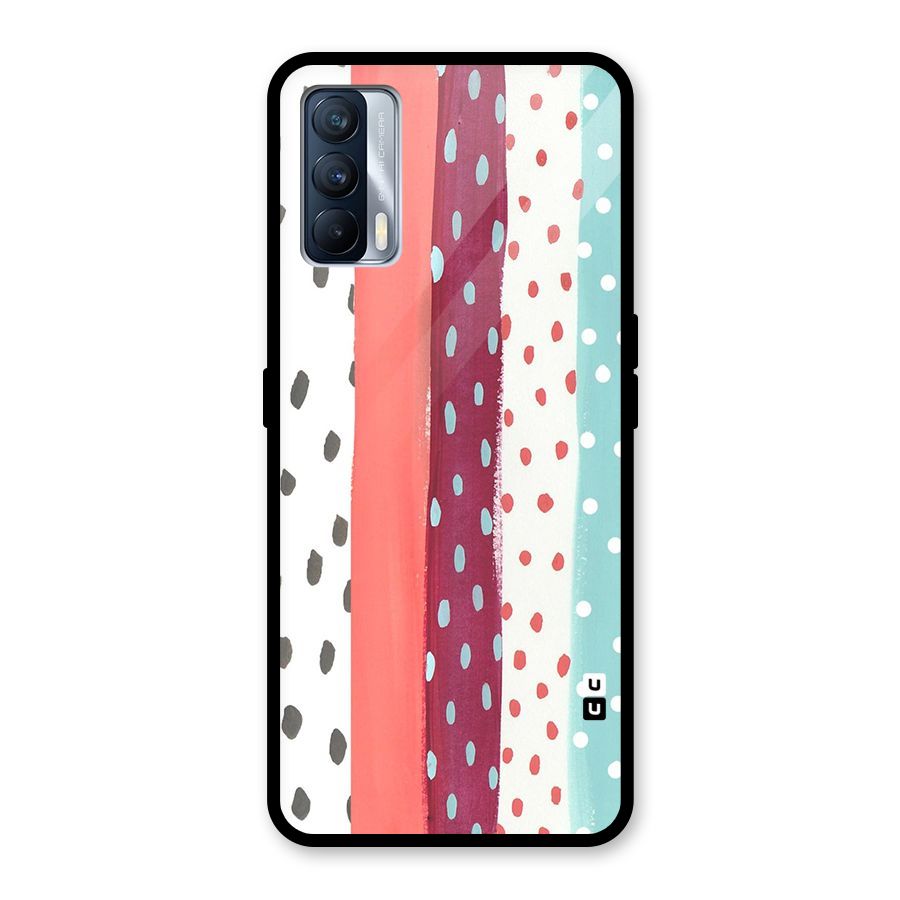 Polka Brush Art Glass Back Case for Realme X7