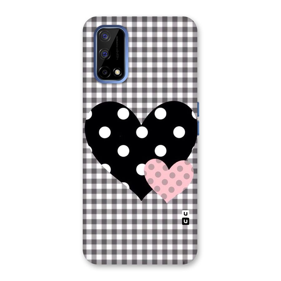 Polka Check Hearts Back Case for Realme Narzo 30 Pro